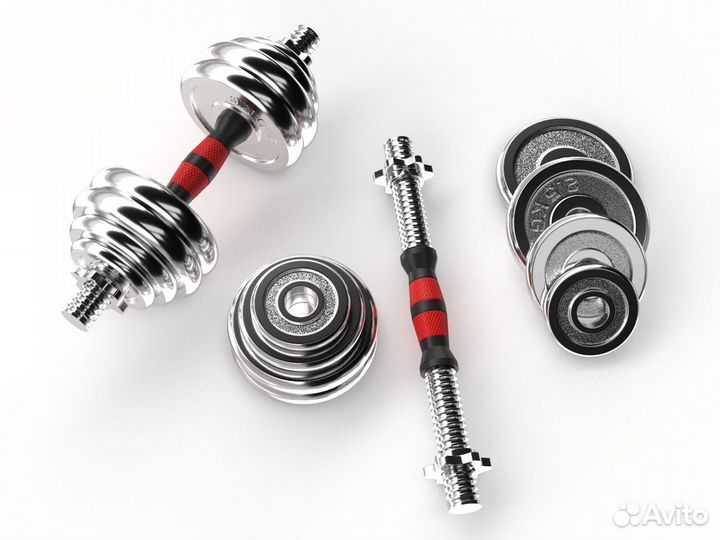 Набор гантелей Unixfit в кейсе 30kg