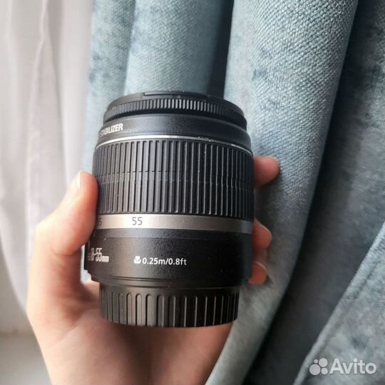 Объектив Canon EF-S 18-55mm f/3.5-5.6 III, черный