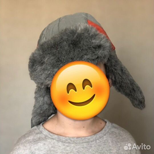 Очень теплая Зимняя детская шапка р.56/58