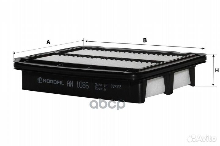 Фильтр воздушный AN1086 nordfil