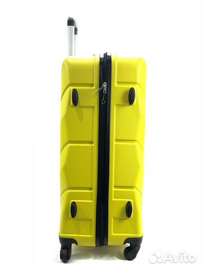 Чемодан ABS пластик, желтый, размер S