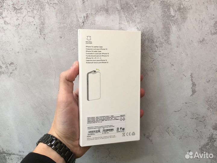 Чехол Leather Case iPhone 13