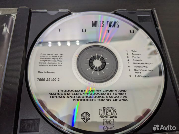 Miles Davis 1986 Germany CD
