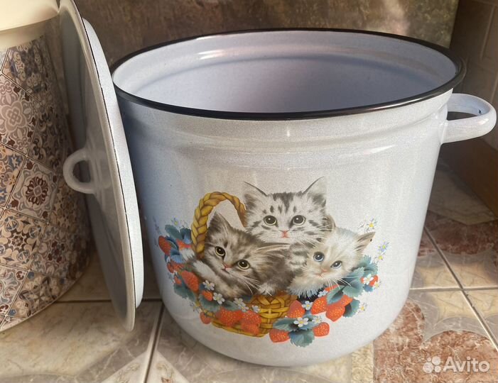 Ведро с носиком 12л, кастрюля, мусорное ведро