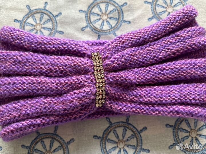 Повязка на голову теплая