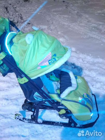 Детские санки коляска бу