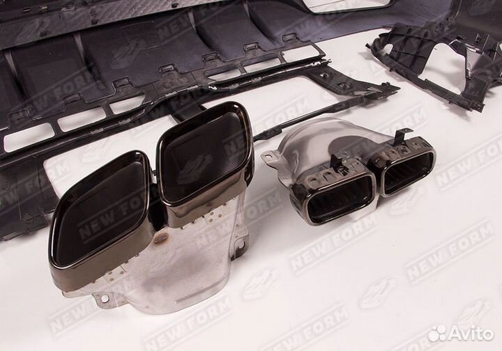 Диффузор насадки 63 черные Mercedes GLS 167