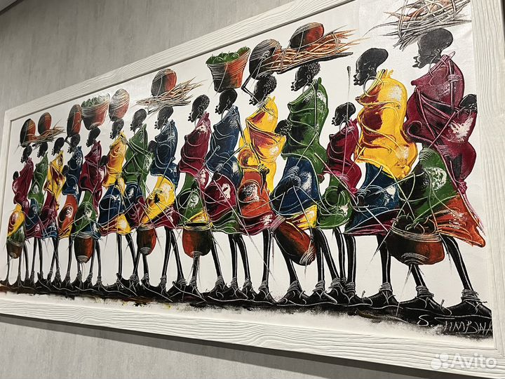 Картина с Африки «Женщины»