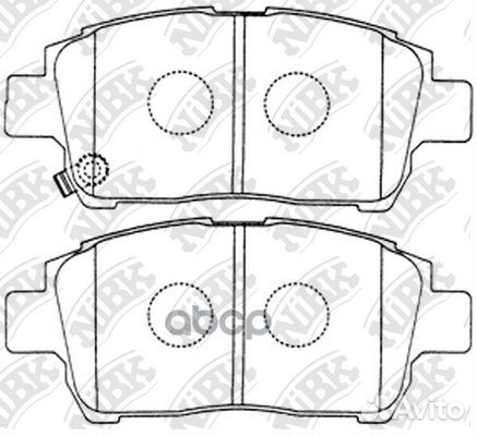 Колодки тормозные дисковые toyota corolla 1.6 2