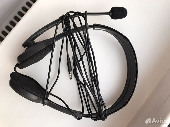 Наушники logitech stereo headset h111 3,5мм новые