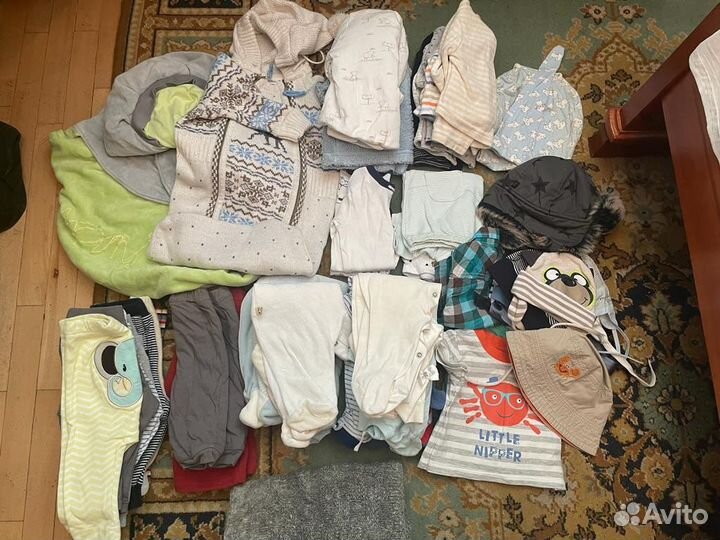Вещи детские от 0 до года пакетом