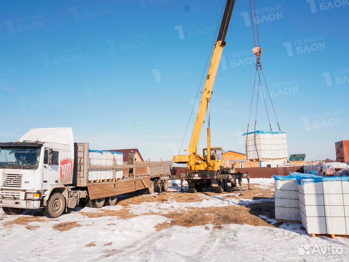 Газоблок D500 B2.5 с завода, доставка до объекта