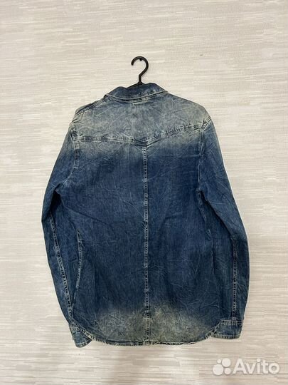 Джинсовая рубашка mango