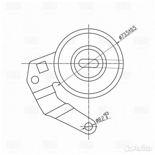 Ролик грм для а/м Opel Vectra A (88) 2.0i (нат