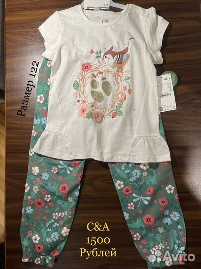 Летний костюм на девочку C&A