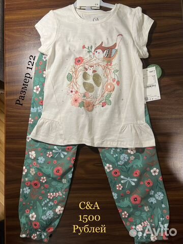 Летний костюм на девочку C&A