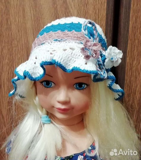 Вязаные панамки, косынки