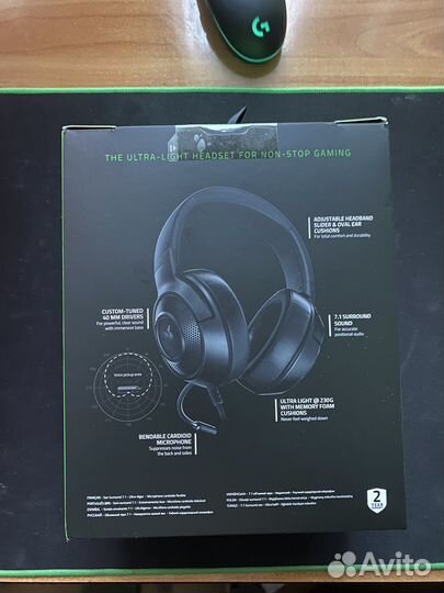 Наушники проводные Razer Kraken X Lite Black