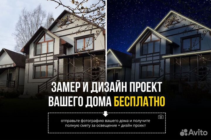 Украшение домов гирляндами