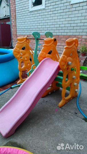 Детская горка пластиковая бу