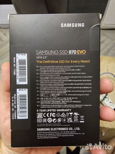 Ssd samsung 870 evo SATA 2.5