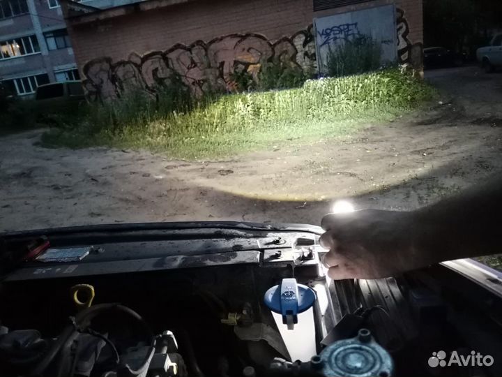 Светодиодная автомобильная лампа F40 H4 мини линз