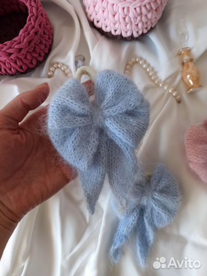 Заколки бантики на резиночках