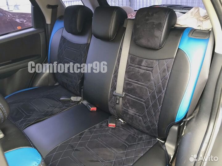 Авточехлы из экокожи Тойота Хай Люкс