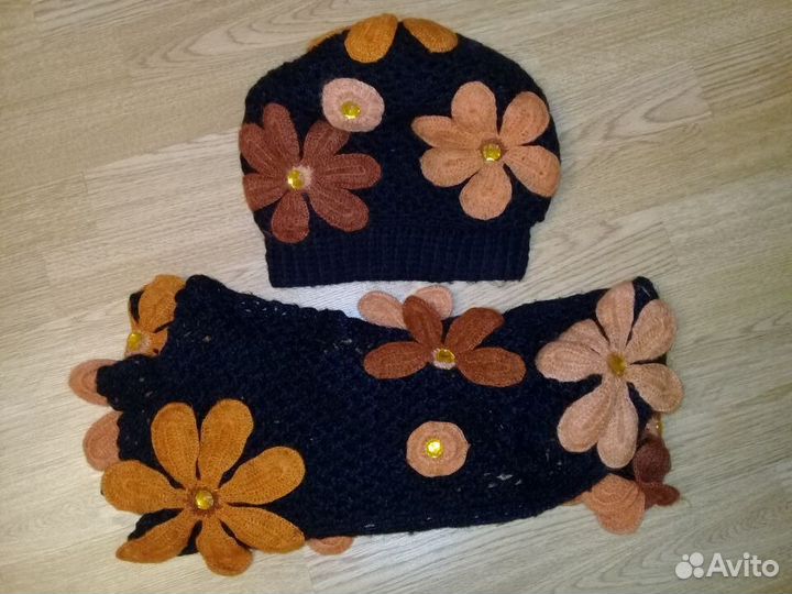 Комплект шапка+шарф
