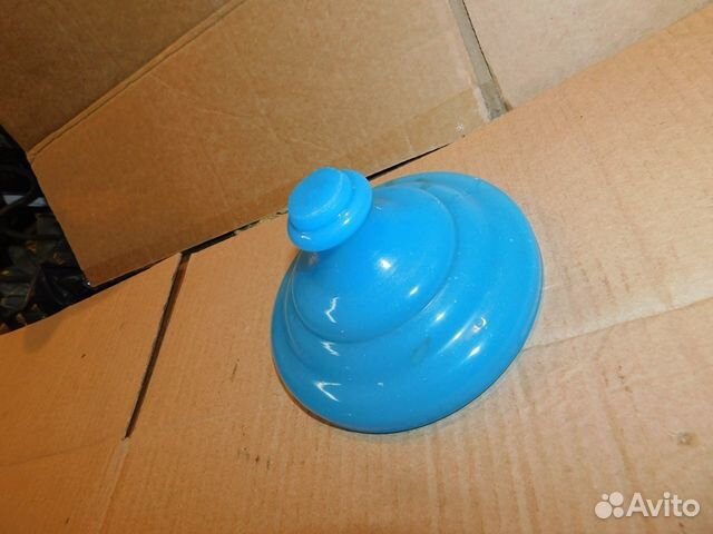 Стеклянная подставка от антикварной лампы ри