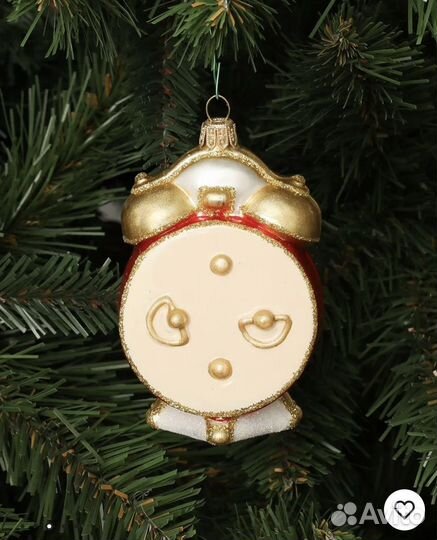 Елочная игрушка impuls будильник часы