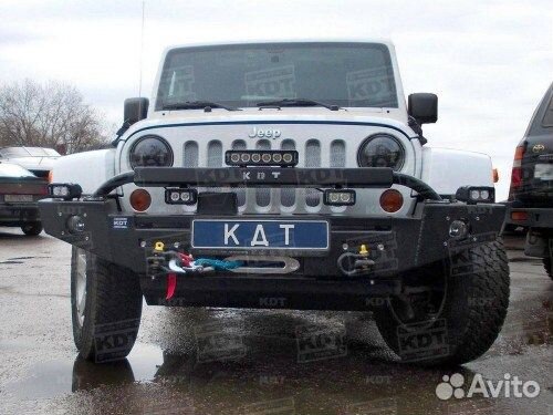 Передний силовой бампер алюминиевый - Jeep Wrangle