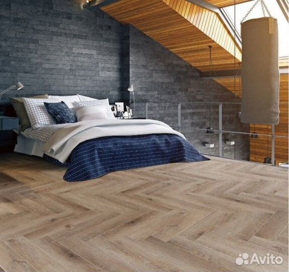 Пвх плитка Cronafloor Herringbone H004 Oak Montpel