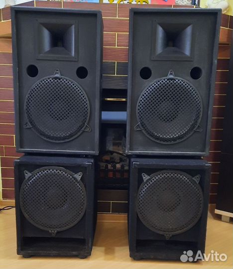 Колонки Сабвуферы Pro 2100W 2x2 EVM+FA D12