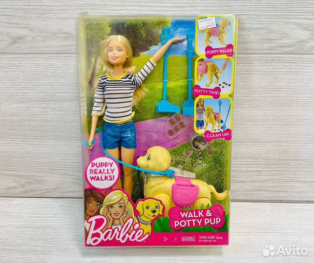 Кукла Барби Barbie новая оригинал с собачкой