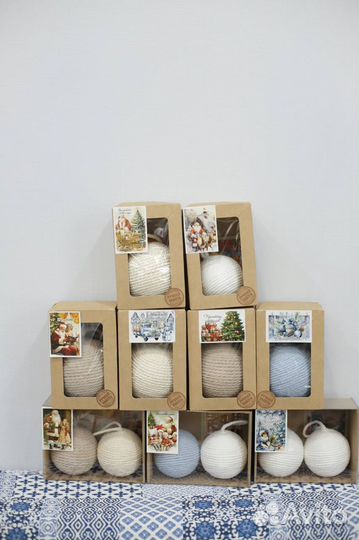 Шарики новогодние ручная работа