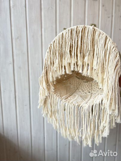 Люстра для кухни в технике макраме