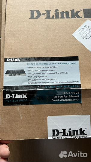 Коммутатор D-link DES 1210-28P новый