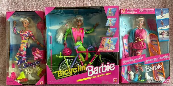 Barbie Hot Skatin' & Bicyclin & Winter Sport