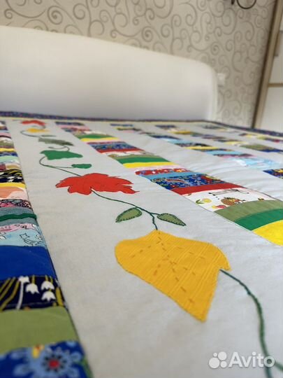 Одеяло плед покрывало пэчворк