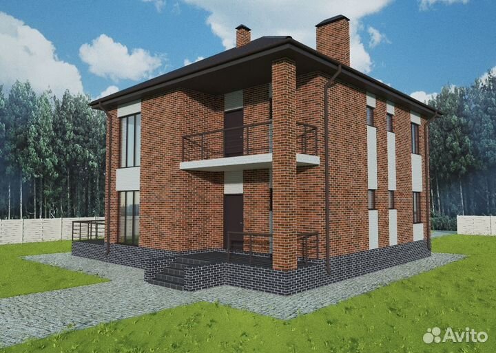 Альбом Проект двухэтажного дома - 214 м2