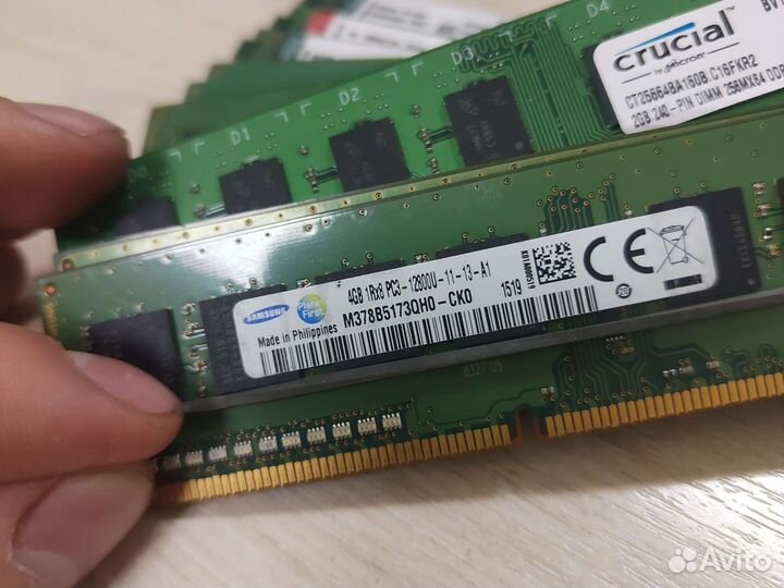 Оперативная память ddr3 2/4 gb