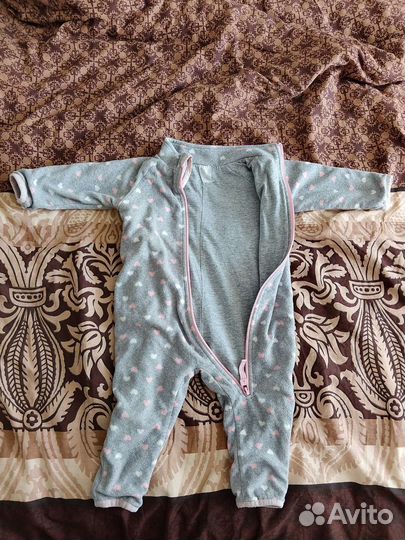 Флисовый комбинезон поддева 80