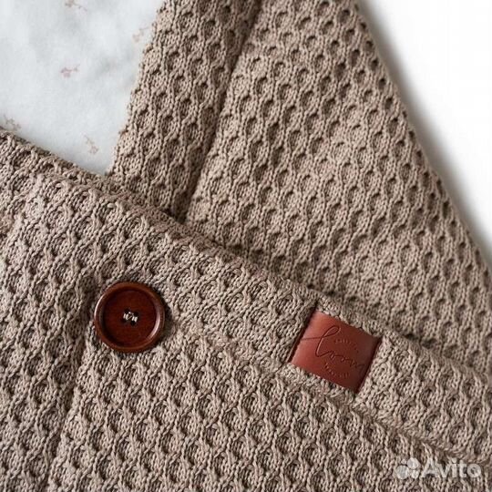 Конверт-плед 2 в 1, Loom, цвет Капучино. Демисезон