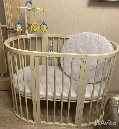 Кроватка трансформер с маятником + подарки