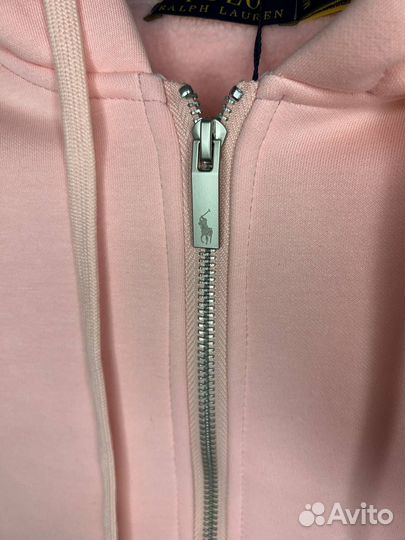 Зип худи Polo ralf Lauren розовая