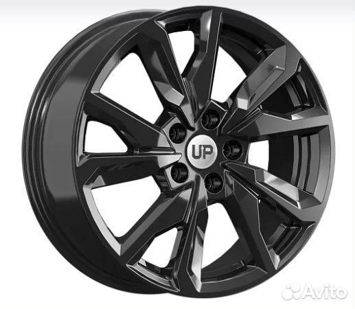 R17 5x115 7J ET43 D70,2 Wheels UP Up114 New Black