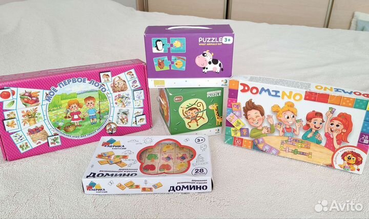 Пазлы Развивающие игры для малышей 1-2-3 года