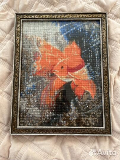 Картины из алмазной мозайки в багете