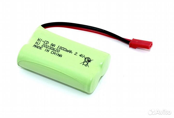 Аккумулятор Ni-Cd 2.4V 1800mah AA Flatpack JST